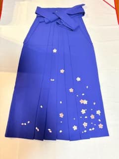 桜刺繍入り 袴 青色 レディースのサムネイル