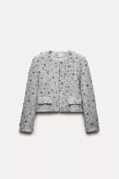 【定価¥19,990！】【超美品】ZARA スパンコール ツイードジャケットのサムネイル