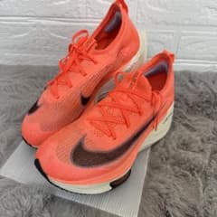 NIKE エアズーム アルファフライ NEXT% オレンジ　25.5 NIKE エアズーム アルファフライ NEXT% オレンジ 25.5 - メルカリ