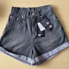 Shoko デニムショートパンツ カーキのサムネイル