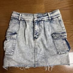 デニムカーゴ　ミニタイトスカート　フリーサイズのサムネイル