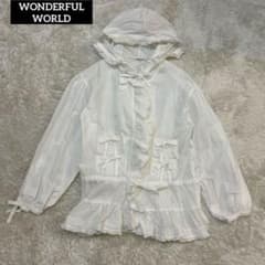 ワンダフルワールド カネコイサオ フリルリボンブラウス パーカー