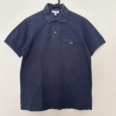 Lacoste ネイビーポロシャツ US Sサイズ FR3 - メルカリ