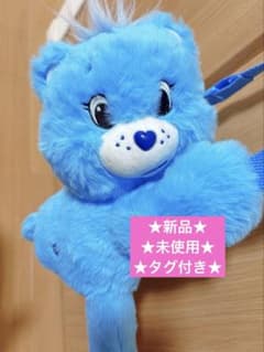 ★新品★タグ付き★Care Bears ぬいぐるみ型 ショルダーバッグ ブルーのサムネイル