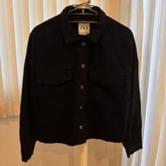 ZARA ブラック デニムジャケット XSのサムネイル