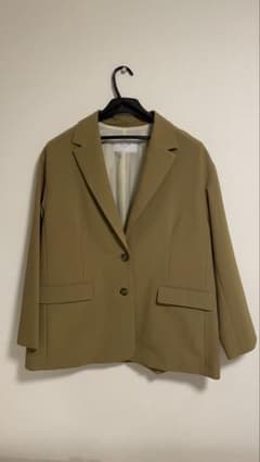 SLOBE IENA ドライポリボクシージャケット キャメル 【ウォッシャブル