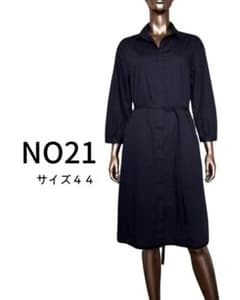 NO21 ネイビー シャツワンピース サイズ44ヌメロベントゥーノのサムネイル