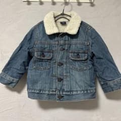 babyGap デニムジャケット ボア襟 90のサムネイル
