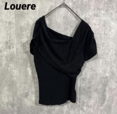 Louere ルエレ　 2wayネックドレープ　サマーニット　ブラック　Mサイズのサムネイル