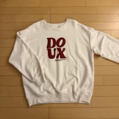 DOUX ロゴプリント クルーネック スウェット ホワイトのサムネイル