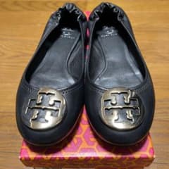 トリーバーチ　フラットシューズ　黒 24.5のサムネイル