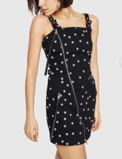 DIESEL 星　スター　デニム　ワンピース　キャミソール　紐  ブラック　黒のサムネイル