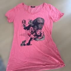 ピンク グラフィック プリント Tシャツ トルネードマートのサムネイル
