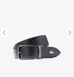 「新品未使用」LACOSTE スムース ワニ型 リバーシブルベルト　元価9900のサムネイル