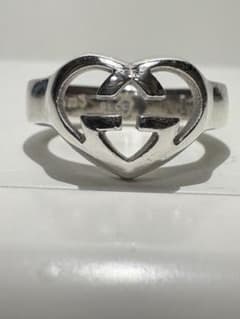 GUCCI インターロッキングラブリーハート 刻印サイズ:11号【箱/ポーチ付】 GUCCI インターロッキングラブリーハート 刻印サイズ:11号【箱/ポーチ