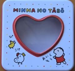 みんなのたあ坊 ハート型缶ケース 1990年