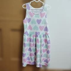 H&M キッズ ワンピース ハート柄 ノースリーブのサムネイル