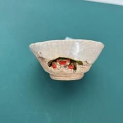 茶道具　楽山焼　二六焼　天神蟹　茶碗345 茶道具 楽山焼 二六焼 天神蟹 茶碗345 - メルカリ