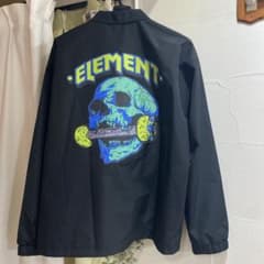 ELEMENT スカルプリント ナイロンジャケット ブラックのサムネイル