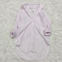 フランクアンドアイリーン Franc ストライプ スキッパー シャツ XS 
