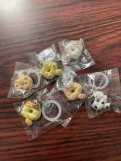k*n様 猫 ドーナツ ストラップ 6種セット めじるしチャームのサムネイル