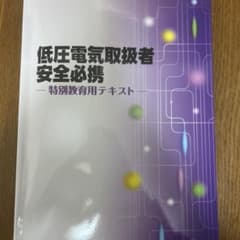 低圧電気取扱者安全必携 特別教育用テキストセットのサムネイル