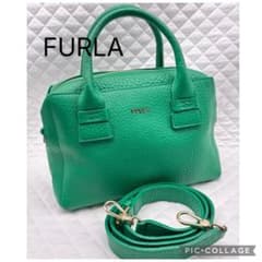 極美品 フルラ カプリッチョ サッチェルバッグ 2wayハンドバッグ262565 