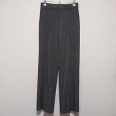 Uniqlo High-Waisted Tucked Wide Pants, Gray