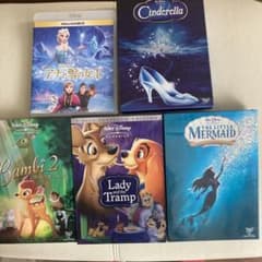 ディズニーDVD 5枚 シンデレラ リトルマーメイド アナと雪の女王 他のサムネイル