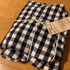 無印良品  脇に縫い目のない パジャマ ネイビーのサムネイル