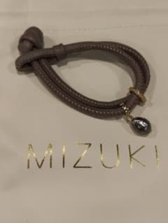umichanMIZUKI レザーブレスレットダイヤモンド ブラックパール umichan様専用MIZUKI レザーブレスレットダイヤモンド ブラックパール