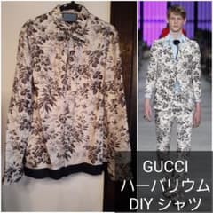 希少✨GUCCI ハーバリウムプリント シルクシャツ ボウタイ GGパールボタン GUCCI diy ハーバリウム ボウタイ ブラウス フローラル シルク - メルカリ