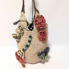 tsumori chisato ツモリチサト モチーフ かごバッグ トラ 花 - メルカリ