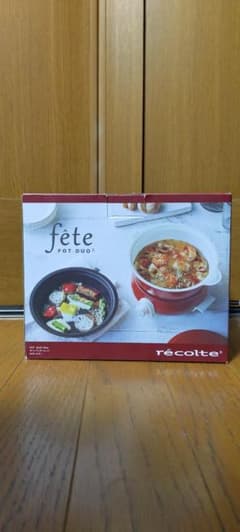 新品未使用品 レコルト　ポットデュオ　フェット　レッド　RPD-3のサムネイル