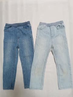 petit main デニムパンツ 2本セットのサムネイル