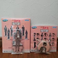 再値下げ　新品　コナン一番くじ　アクリルスタンドと缶バッジセット　上原のサムネイル