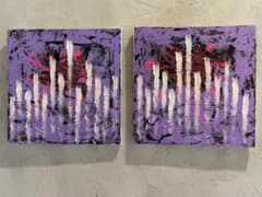 テクスチャーアート 抽象画 アートパネル 2枚セット インテリアのサムネイル