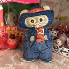 ビンテージ　ねずみ　クッションのサムネイル
