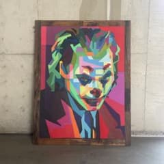 特大／JOKER／ジョーカー／絵画／古材木枠付きのサムネイル