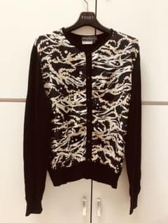 ✨Ferragamo／フェラガモ／黒、ブラック／カーディガン／L／のサムネイル
