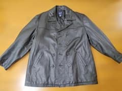 OLD GAP 90s オールドギャップ レザーピーコート XL オーバーサイズ OLD GAP 90s オールドギャップ レザーピーコート XL オーバーサイズ