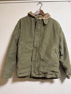 N-1タイプ ミリタリー デッキジャケット メンズM オリーブグリーンのサムネイル