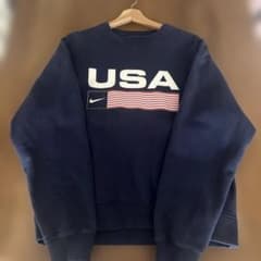 ナイキ lab usa スウェット nike クルーネック 星条旗 - メルカリ