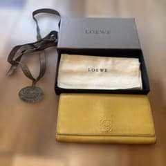 LOEWE 長財布 アナグラム イエローのサムネイル