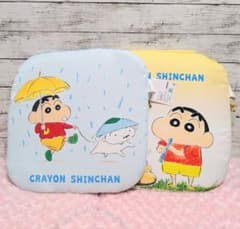 Crayon Shin-chan Seat Cushion 2-Piece Set (Blue & Yellow)