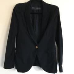 ZARA 黒　パフスリーブジャケットのサムネイル
