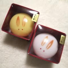 新品 うさぎ饅頭 京生菓子風 練り香水 金木犀 沈丁花 ミツロウ マミーサンゴ