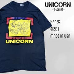 90s USA製 UNICORN ユニコーン Tシャツ L ブラック 90s USA製 UNICORN ユニコーン Tシャツ L ブラック - メルカリ