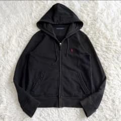 【美品】RALPH LAUREN ジップパーカー ブラックラルフローレンのサムネイル
