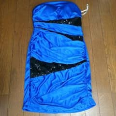 ドレス ブルー スパンコール キャバ 夜 パーティー タイトのサムネイル